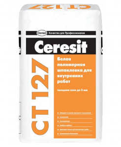 Шпаклевка полимер Ceresit CT127 (25кг) для внутренних работ